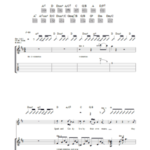 Ocean Colour Scene Spark And Cindy Musik Noten - Guitar Tab - 36922-0