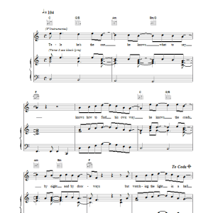 Ocean Colour Scene Tele He's Not Talking Musik Noten - Piano, Vocal & Guitar Chords - 15158-0