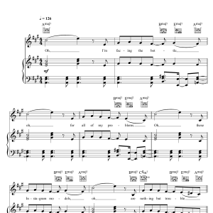 offaiah Trouble Musik Noten - Piano, Vocal & Guitar Chords - 123968-0
