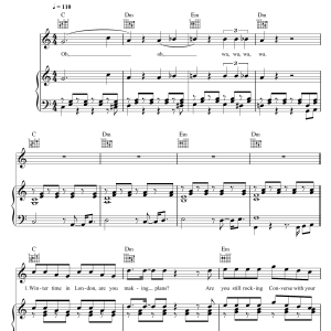 Olly Murs Thinking Of Me Musik Noten - Piano, Vocal & Guitar Chords - 105962-0