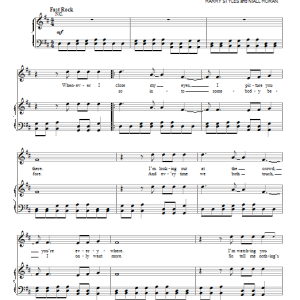 One Direction Back For You Musik Noten - Piano, Vocal & Guitar Chords - 99413-0
