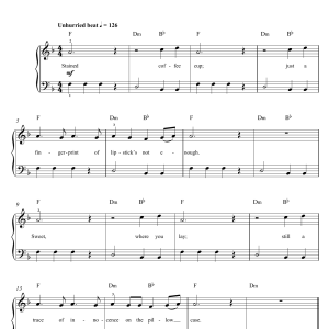 One Direction No Control Musik Noten - Piano, Vocal & Guitar Chords - 120867-0