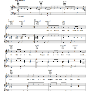 One Direction Over Again Musik Noten - Piano, Vocal & Guitar Chords - 99418-0