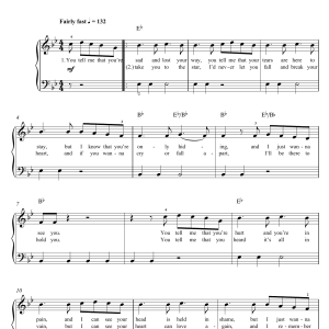 One Direction Through The Dark Musik Noten - Piano, Vocal & Guitar Chords - 120862-0
