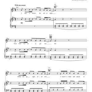 OneRepublic Something I Need Musik Noten - Piano, Vocal & Guitar Chords - 159939-0