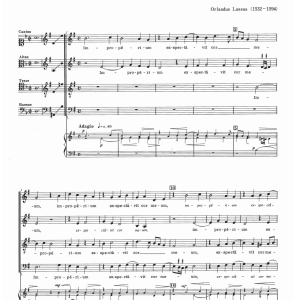 Orlandus Lassus Improperium Musik Noten - SATB Choir - 121927-0
