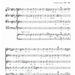 Orlandus Lassus Jubilate Deo Musik Noten - SATB Choir - 121929-0