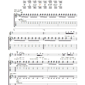 Orson Downtown Musik Noten - Guitar Tab - 35652-0