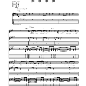 Our Lady Peace Clumsy Musik Noten - Guitar Tab - 68861-0