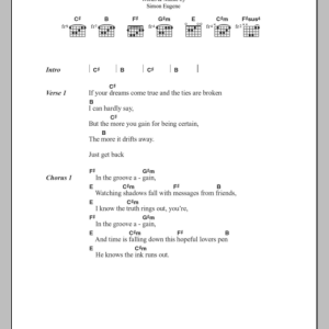 Out Of My Hair In The Groove Again Musik Noten - Guitar Chords/Lyrics - 100536-0