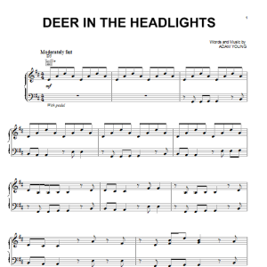 Owl City Deer In The Headlights Musik Noten - Piano, Vocal & Guitar Chords - 86566-0