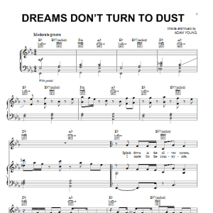 Owl City Dreams Don't Turn To Dust Musik Noten - Piano, Vocal & Guitar Chords - 86564-0