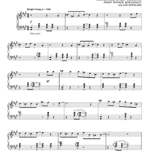 Ozzy Osbourne Flying High Again [Jazz version] Musik Noten - Piano Solo - 165452-0