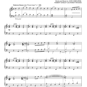 Ozzy Osbourne Goodbye To Romance [Jazz version] Musik Noten - Piano Solo - 165445-0
