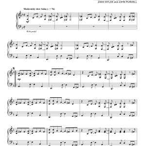 Ozzy Osbourne No More Tears [Jazz version] Musik Noten - Piano Solo - 165442-0