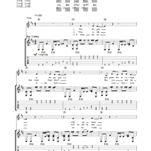P J Harvey The Letter Musik Noten - Guitar Tab - 33172-0