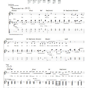 Panic! At The Disco Camisado Musik Noten - Guitar Tab - 56720-0
