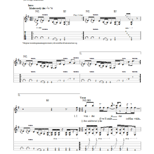 Pantera I'm Broken Musik Noten - Guitar Tab - 154468-0