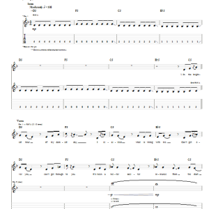 Papa Roach Forever Musik Noten - Guitar Tab - 58587-0