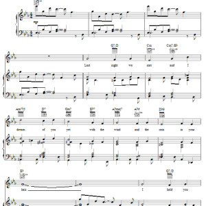 Pat Boone With The Wind And The Rain In Your Hair Musik Noten - Piano, Vocal & Guitar Chords - 53039-0