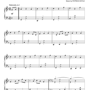 Patrick Doyle Valse Royale Musik Noten - Piano Solo - 158939-0