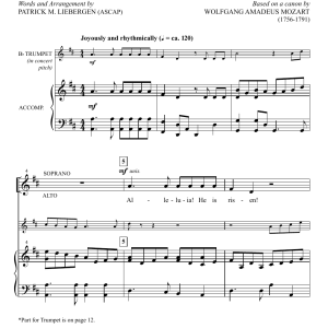 Patrick Liebergen Easter Alleluia Canon Musik Noten - SATB Choir - 175208-0