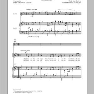 Patti Drennan Light A Candle Musik Noten - 2-Part Choir - 95399-0