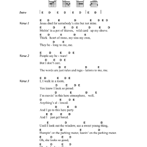 Patti Smith Gloria Musik Noten - Guitar Chords/Lyrics - 43859-0
