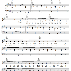 Patty Loveless Chains Musik Noten - Guitar Chords/Lyrics - 80076-0