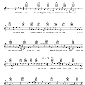 Paul Kelly Before Too Long Musik Noten - Lead Sheet / Fake Book - 38988-0