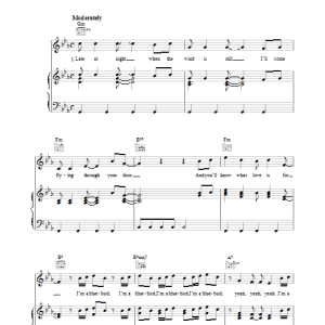 Paul McCartney Bluebird Musik Noten - Piano, Vocal & Guitar Chords - 34381-0