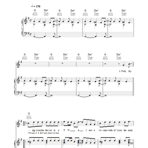 Paul McCartney Brown Eyed Handsome Man Musik Noten - Piano, Vocal & Guitar Chords - 34453-0