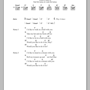 Paul McCartney Country Dreamer Musik Noten - Guitar Chords/Lyrics - 100151-0