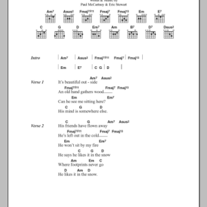 Paul McCartney Footprints Musik Noten - Guitar Chords/Lyrics - 100165-0