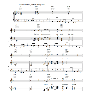 Paul McCartney Goodnight Tonight Musik Noten - Piano, Vocal & Guitar Chords - 34543-0