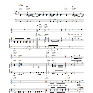 Paul McCartney Heaven On A Sunday Musik Noten - Piano, Vocal & Guitar Chords - 34011-0