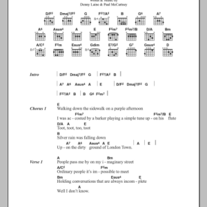 Paul McCartney London Town Musik Noten - Guitar Chords/Lyrics - 100232-0
