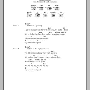 Paul McCartney My Love Musik Noten - Guitar Chords/Lyrics - 100256-0