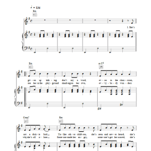 Paul McCartney She's Given Up Talking Musik Noten - Piano, Vocal & Guitar Chords - 34384-0