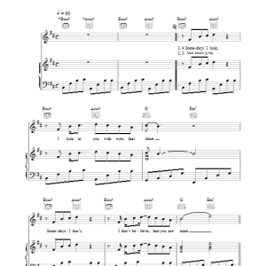 Paul McCartney Somedays Musik Noten - Piano, Vocal & Guitar Chords - 33983-0