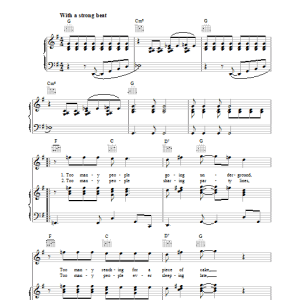 Paul McCartney Too Many People Musik Noten - Piano, Vocal & Guitar Chords - 34668-0