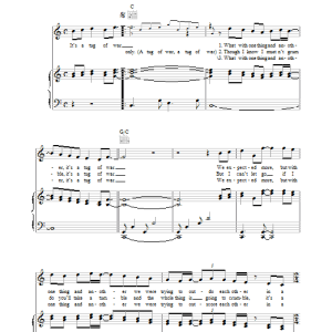 Paul McCartney Tug Of War Musik Noten - Piano, Vocal & Guitar Chords - 34374-0