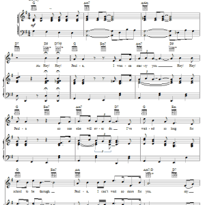 Paul & Paula Hey Paula Musik Noten - Piano, Vocal & Guitar Chords - 103560-0