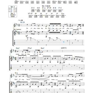 Paul Simon Armistice Day Musik Noten - Guitar Tab - 29061-0