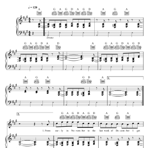 Paul Simon Getting Ready For Christmas Day Musik Noten - Piano, Vocal & Guitar Chords - 108327-0