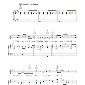 Paul Simon Loves Me Like A Rock Musik Noten - Piano, Vocal & Guitar Chords - 34304-0