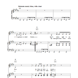 Paul Simon Paranoia Blues Musik Noten - Piano, Vocal & Guitar Chords - 35331-0