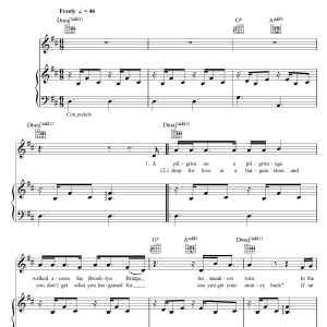 Paul Simon Questions For The Angels Musik Noten - Piano, Vocal & Guitar Chords - 108323-0