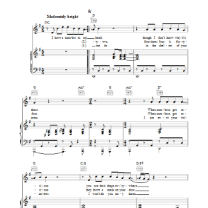 Paul Simon When Numbers Get Serious Musik Noten - Piano, Vocal & Guitar Chords - 35876-0