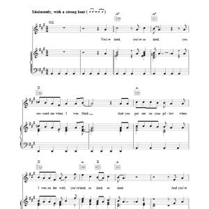 Paul Simon You're Kind Musik Noten - Piano, Vocal & Guitar Chords - 35881-0